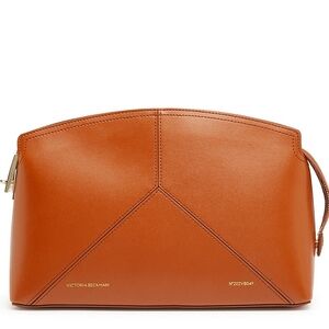 Victoria Beckham Victoria Clutch Bag Tan Leather